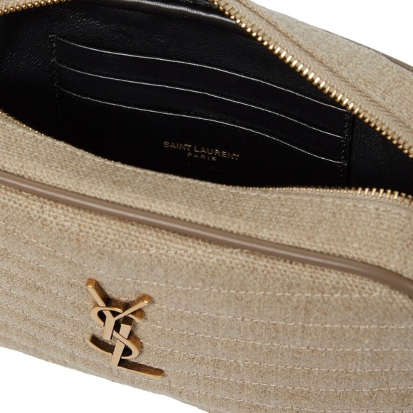 Saint Laurent Lou Mini Linen Camera Shoulder Bag in Great Condition. - Picture 4 of 6